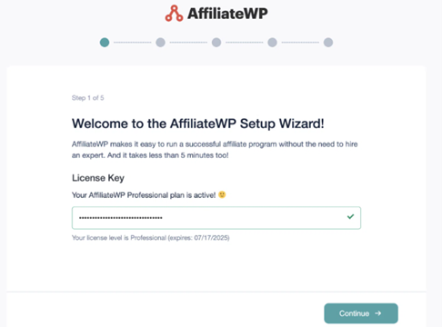 Wizard for Plugin Setup