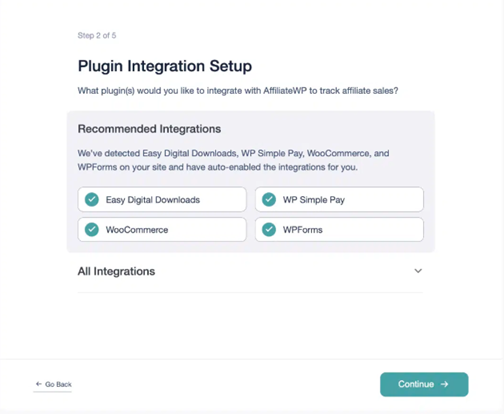 Plugin integrations Setup